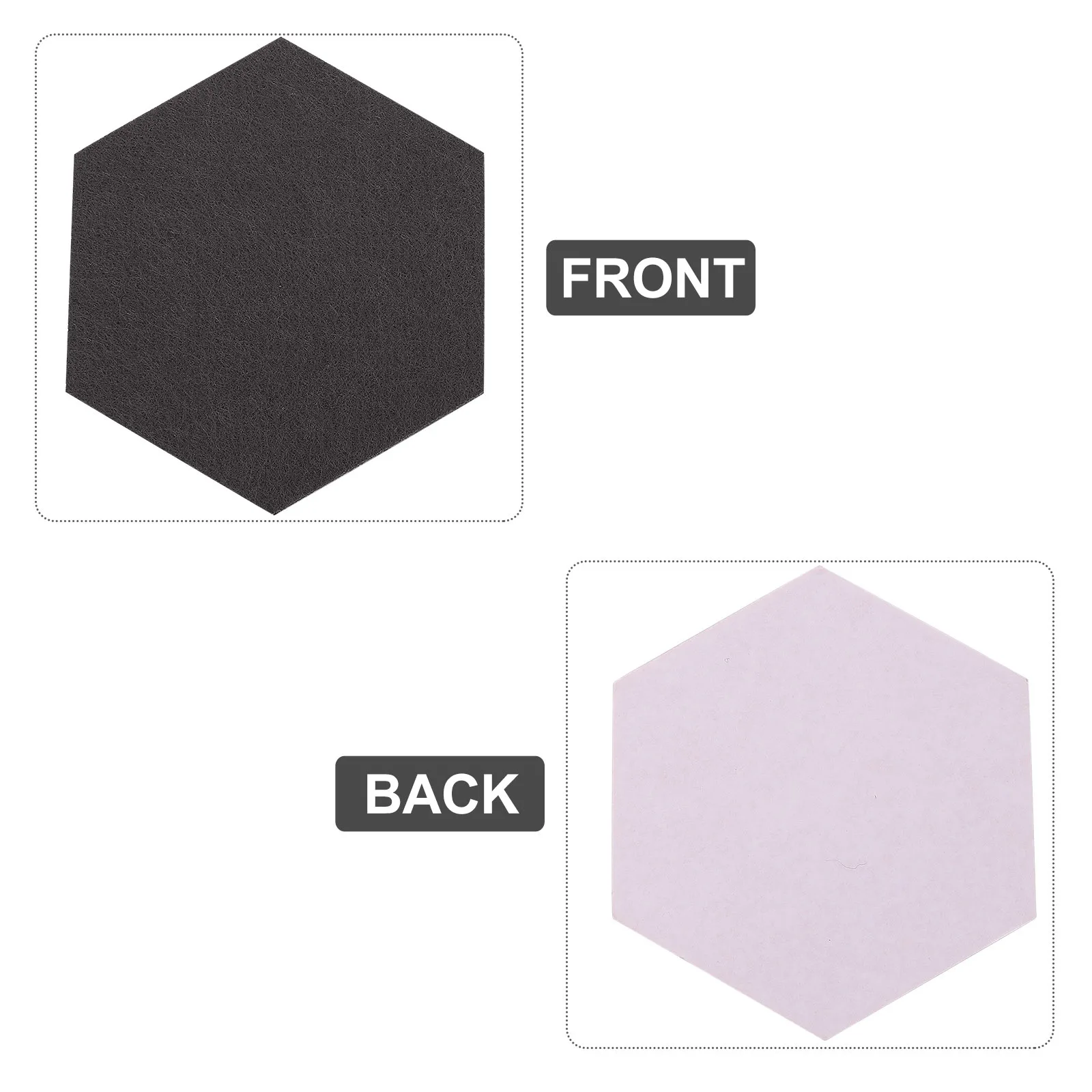 

12 pcs Felt Background Wall Sticker Hexagon Memo For Home Office Bedroom Kitchen Classroom Decor Felt Tile Board Wall Bulletin