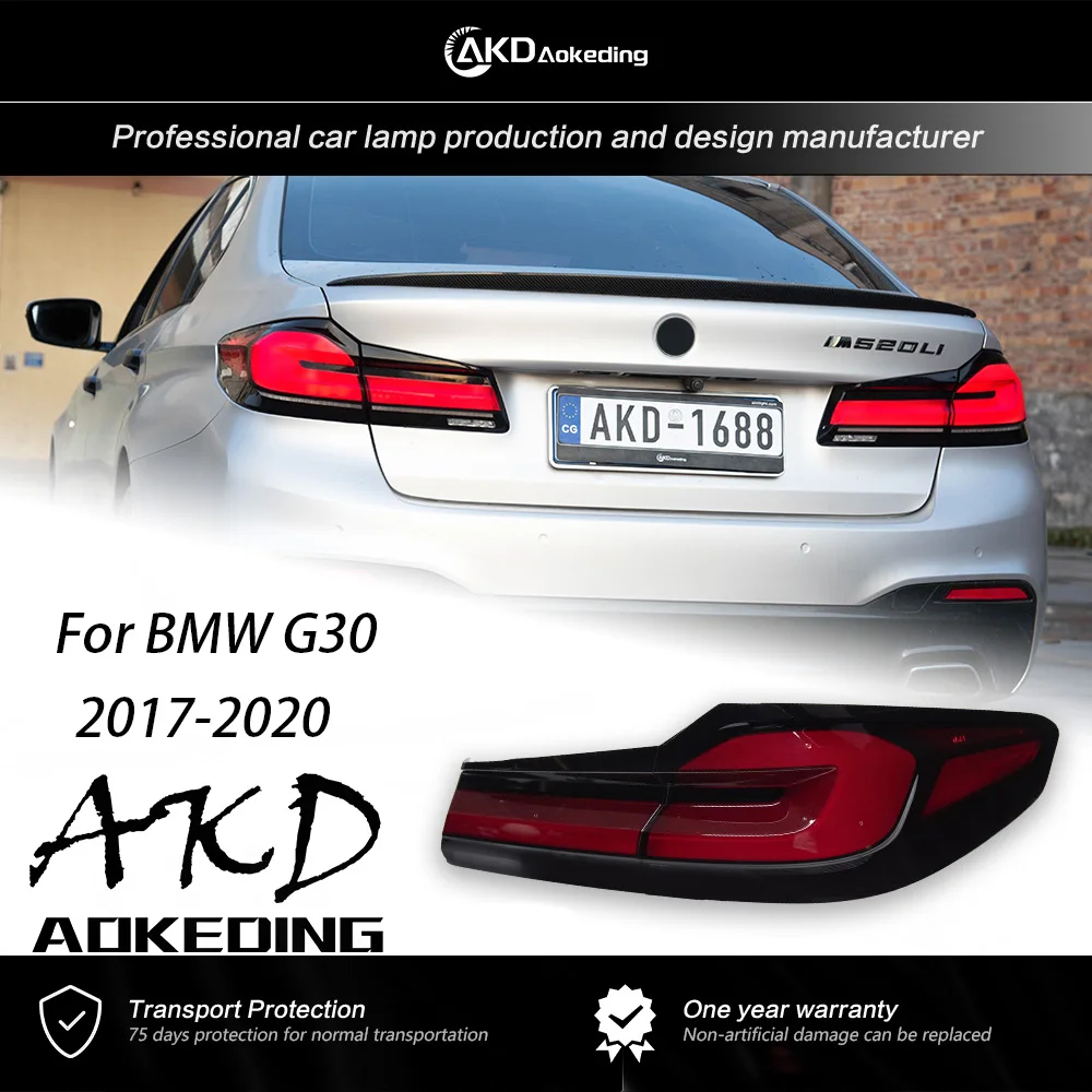 

AKD Tail Lights For 5 Series G30 G38 2017-2020 Upgrade to 525i 530i LED Fog Lights Day Running Light DRL Tuning Car Accessories