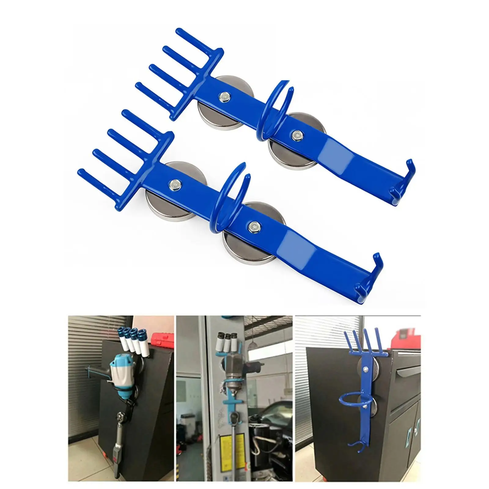 Pneumatic Wrench Storage Hook Practical Wrench Holder for Impact Sockets Tire Service Metal Surfaces Garage Organization Garage