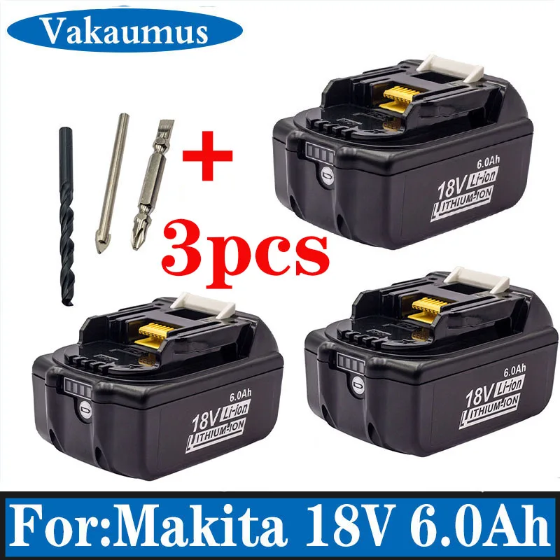 

Suitable FOR Makita 18V Lithium 6000mah Battery BL1830 B 1840 1850 Hand Electric Drill Wrench Power Tool