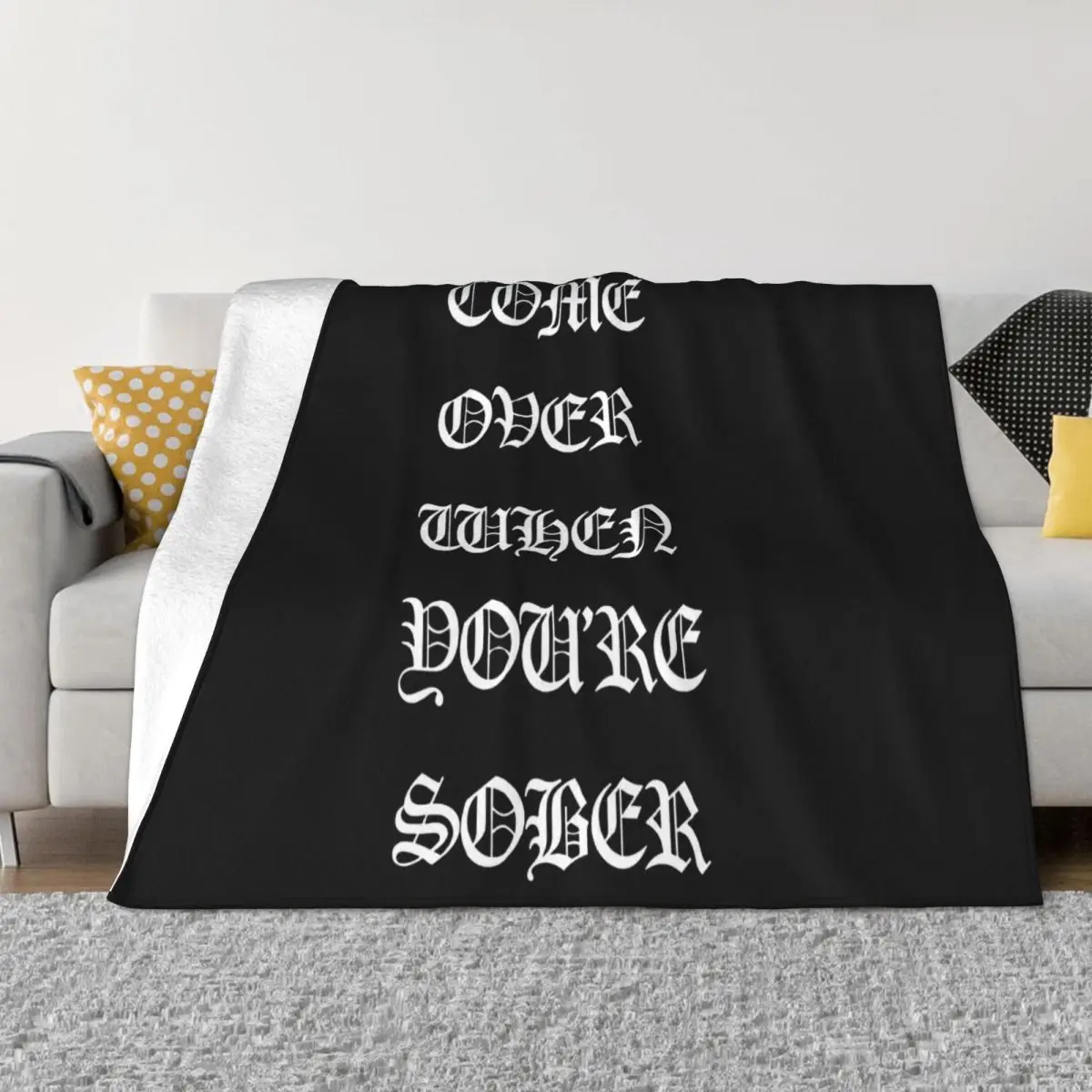 Lil Peep Is Back When You Meet Sober Tour Concert Vtg Reprint Science Creative Design Throw Blanket