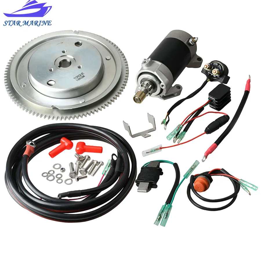 Electric Start Kit For YAMAHA E60H 2 Stroke 60HP Outboard Moto 6k5