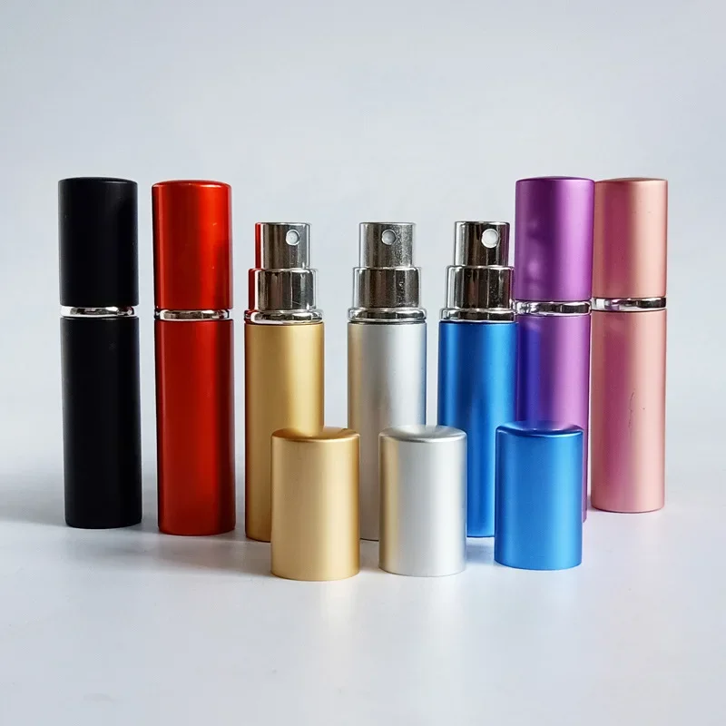 5ML Aluminum Refillable Perfume Bottle With Atomizer Portable Empty Parfume Case Container Spray Bottle Travel