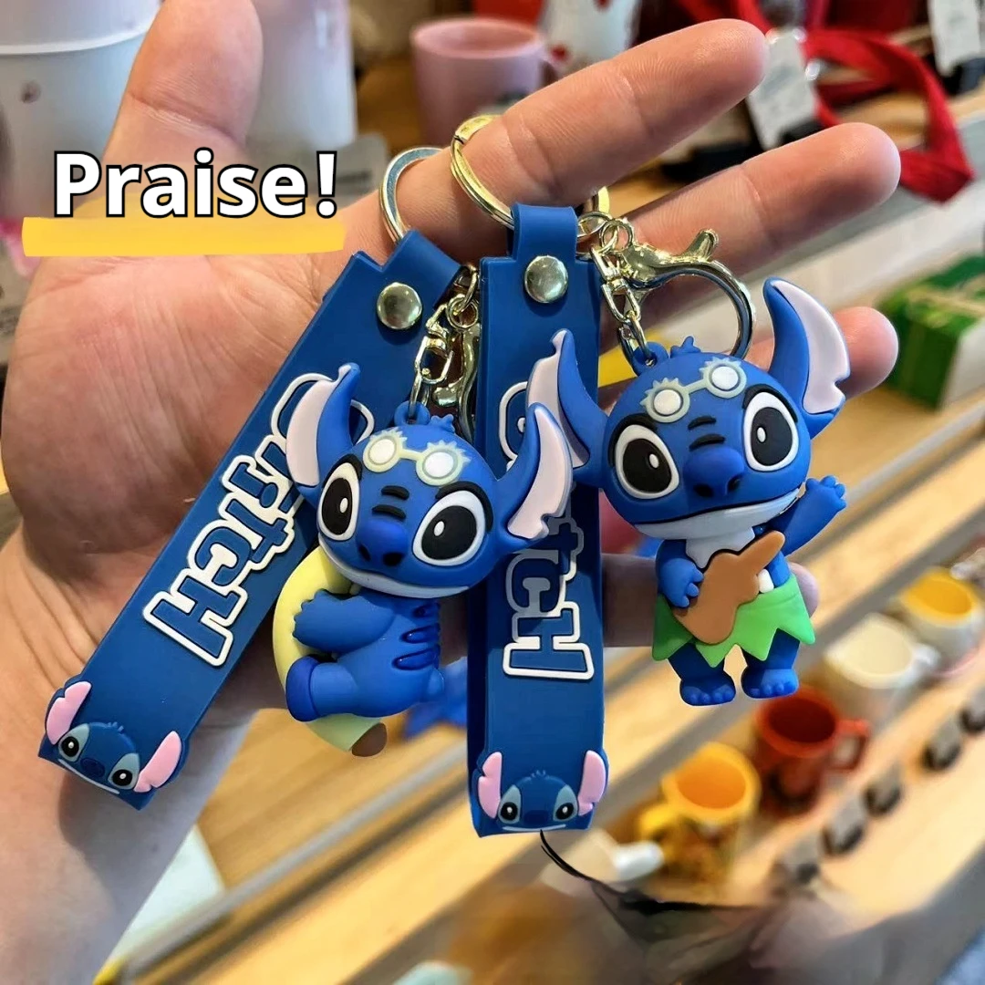 Cartoon Anime Stitch Series Keychain Pendant, Car Keychain Hanging Decoration, Claw Machine, Doll Machine,