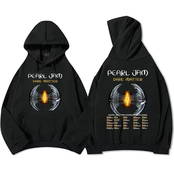 Dark Matter Tour 2024 Hoodies Rock Band Pearl Jam Sweatshirts Crewneck for Men Winter Casual Long Sleeve Pullovers Unisex Hoodie