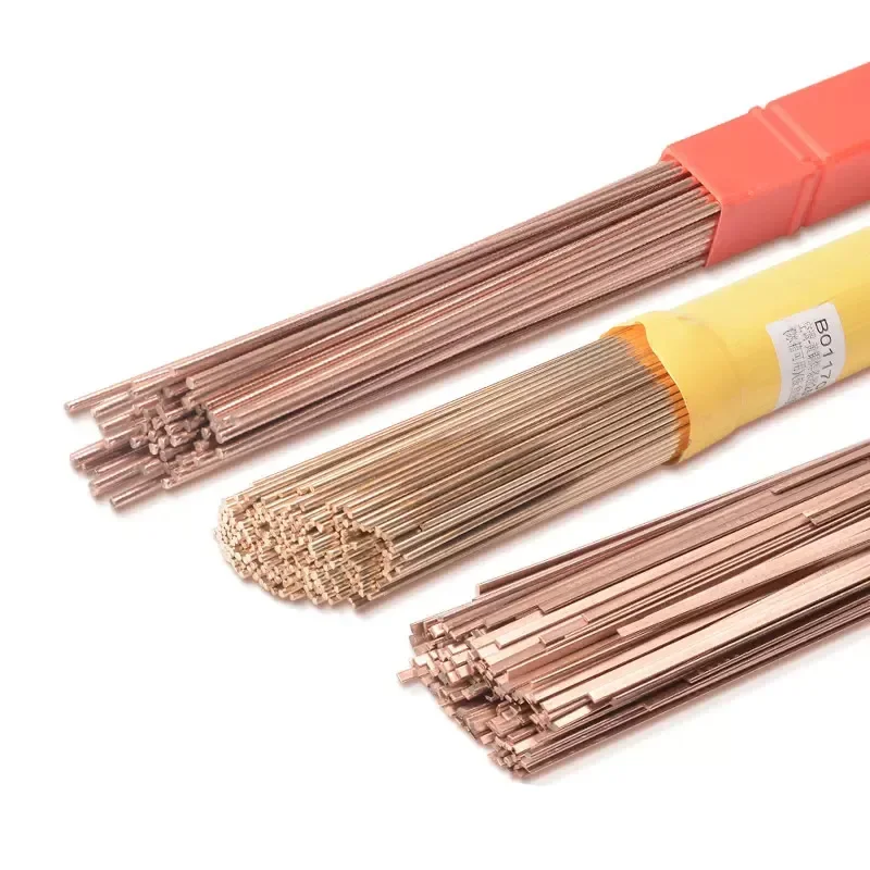 500mm Round Copper Welding Rod Flat Phosphorus Copper Bar Electrode Welding Wire Soldering Rod Repair Metal Tool 1/1.5/2/2.5/3mm