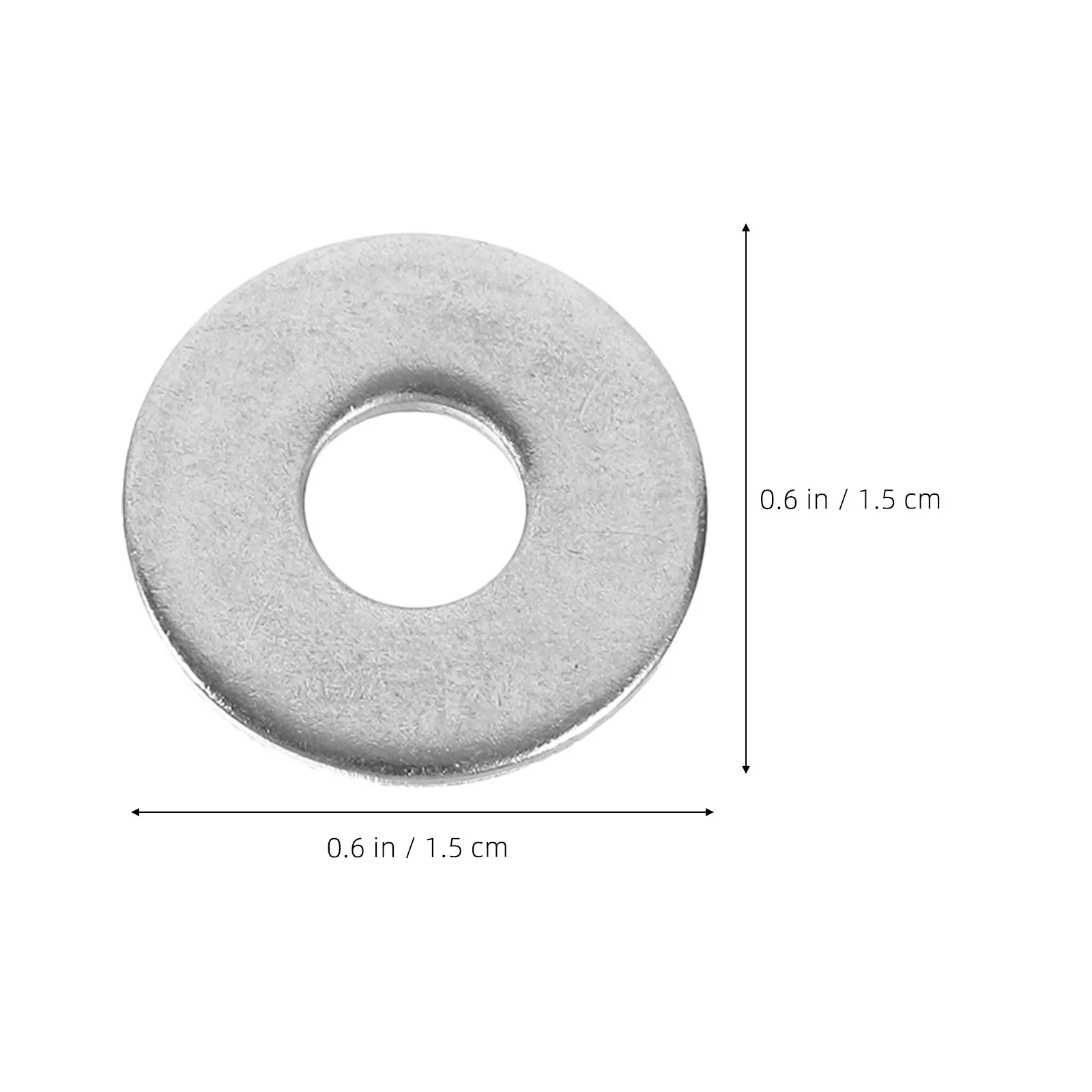 50Pcs Stainless Steel Flat Washers Break Resistant Wear Resistant Small Gaskets Repair Fasteners Washer Kit for Screws Bolts M5
