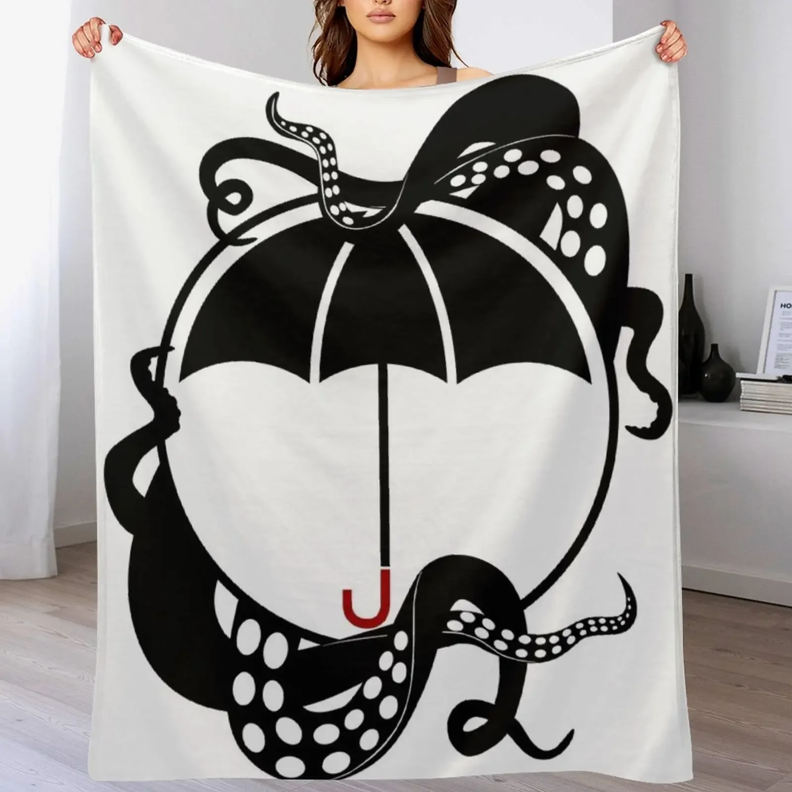 The Umbrella Academy - Number Six Ben (Black Variant) Throw Blanket Soft Solid Color Blanket for Couch Bed