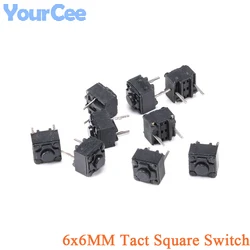 50Pcs/10Pcs 6x6MM Tact Switch 6*6*7.3/6/5.7 Silent Switch Wireless Mouse Wired Mouse Button Square Micro Switch 6X6X7.3/6/5.7MM