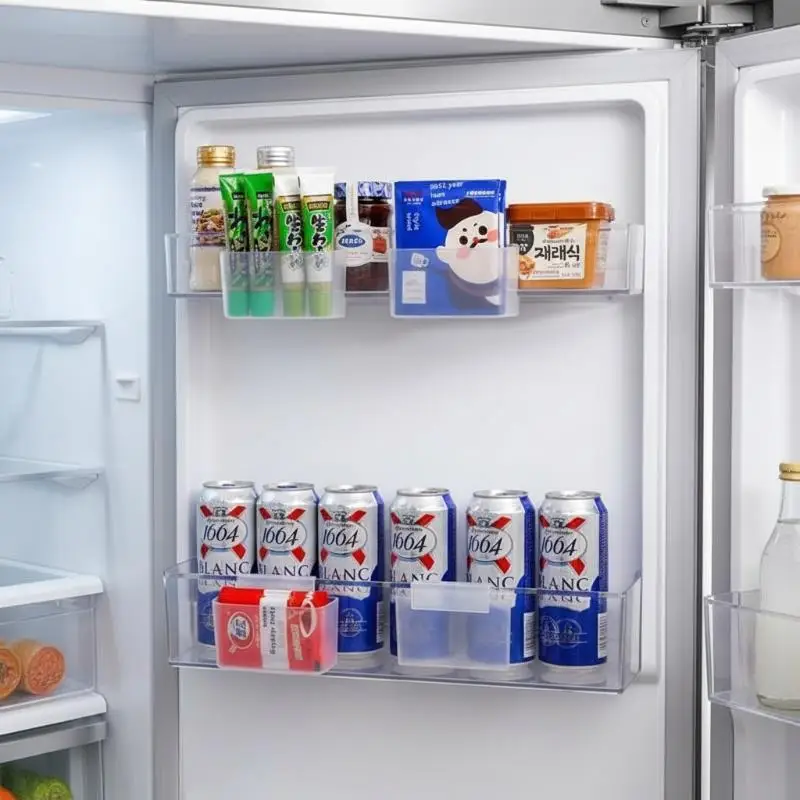 Proper Capacity Fridge Hanging Cheese Slice Organizer Space Saving Transparent Storage Holder for Kitchen Bathroom