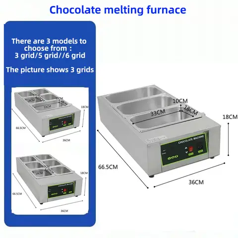 LX Commercial Digital Display Electric Chocolate Melting Machine Furnace Tempering Machine Heating Stove 3/5/6 110V-220V