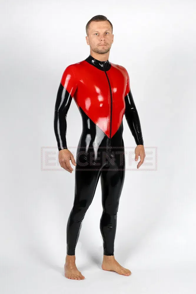 

Two Colors Latex Rubber Catsuit bodysuit Fashionable tight fitting clothing Suit Cosplay