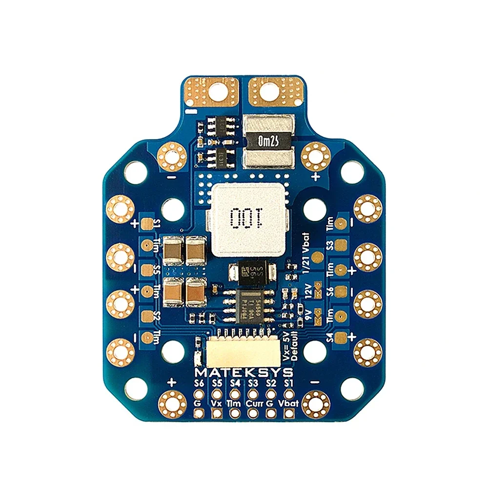 MATEKSYS PDB-HEX 12S 5A 5V/9V/12V BEC tablica rozdzielcza zasilania PDB 30.5X30.5mm 20X20mm dla RC FPV Multirotor X-CLASS Drone