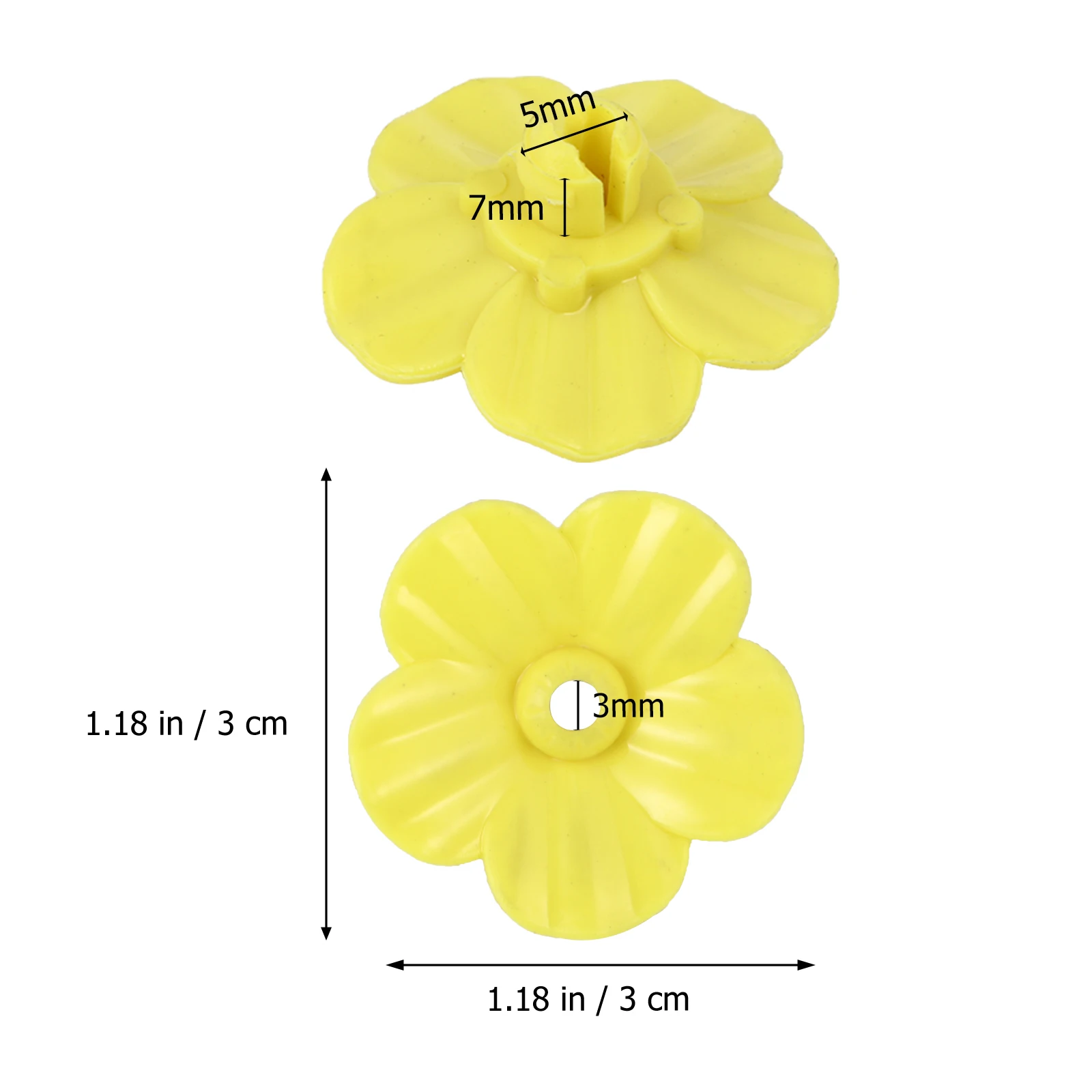 

12 Pcs Plastic Flowers Feeder for Hummingbirds Outdoor Bird Supplies H held Bottle Yellow Color Easy Assemble Clean Dry Pet