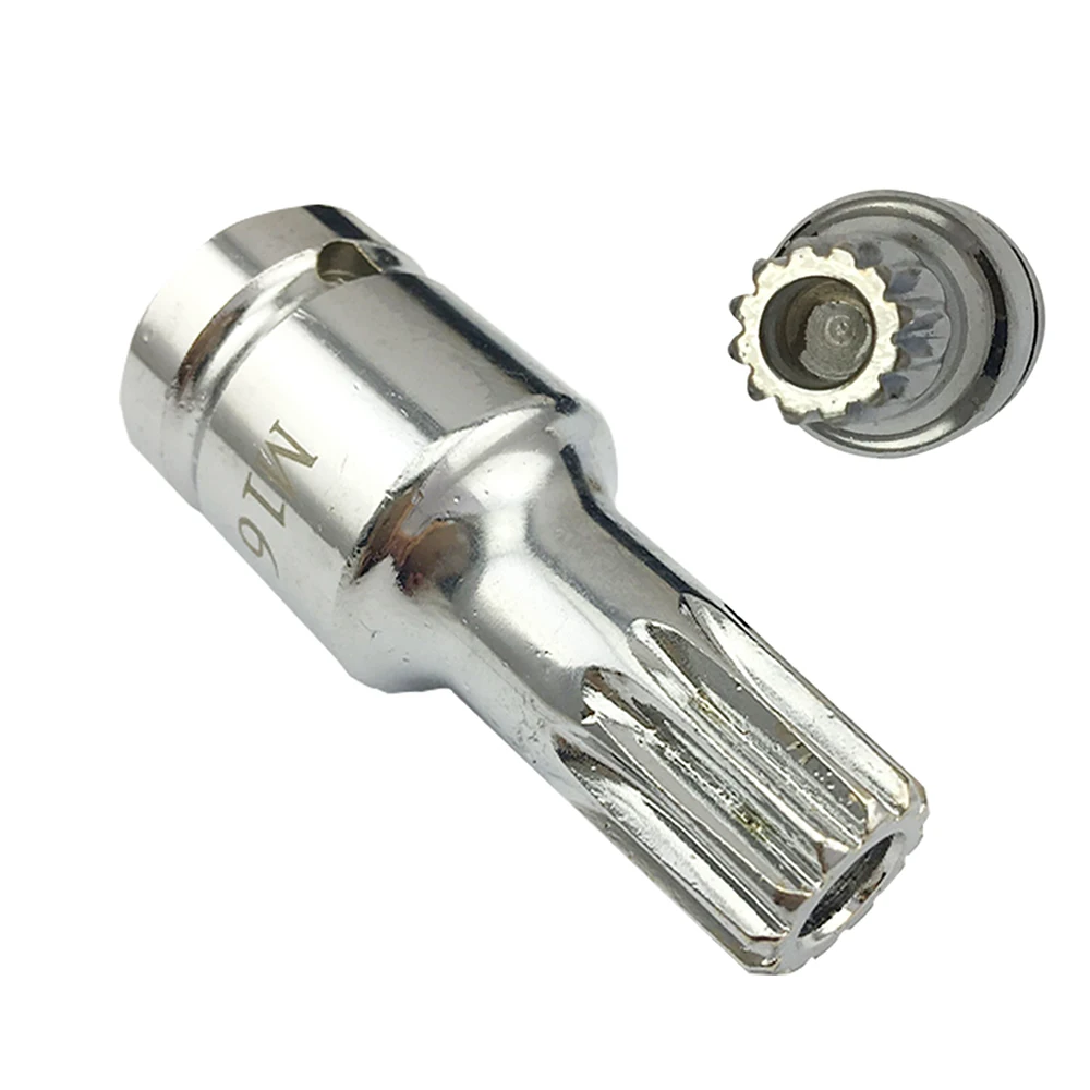 

Автомобильная пробка для слива масла, комплект головок, ключ для снятия оси коробки передач, инструмент M16, шлицевой ключ безопасности, привод 1/2 дюйма