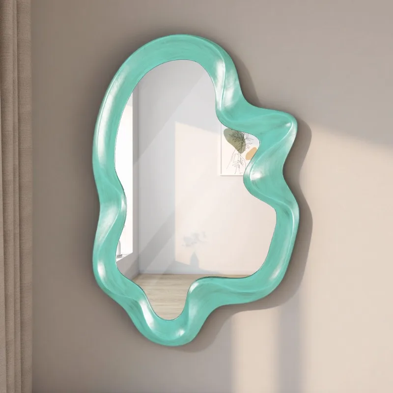 Special-shaped Mirror Wall-mounted Full-body Mirror Nordic Ins Style Makeup Home Bedroom Internet Celebrity Dressing