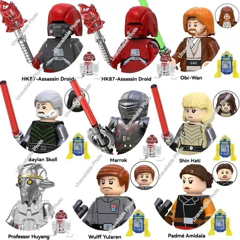 BLOKEES TV6113 Neue Bausteine Star Wars Obi-Wan Marrok Baylan Skoll Shin Hati HK87-Assassin Droid Bausteine Minifiguren Spielzeug