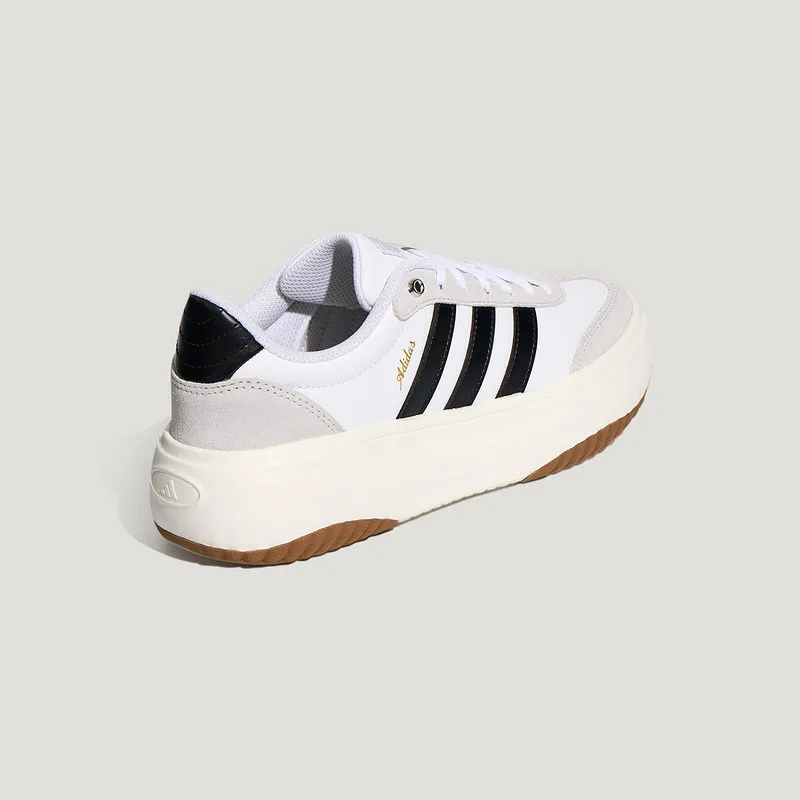 Adidas KH6913 2026 Womens White Skate Shoes Premium Leather Gum Sole 3 Stripes Light Casual Sneaker