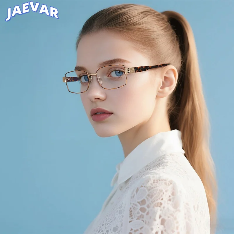 

Ultra Light Anti Blue Light Eyeglass Frame With Gold Wire Small Box For Men And Women Optical Prescription Eyeglass Frame 3163