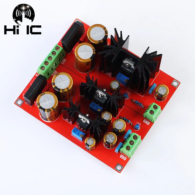 HiFi Audio Single Power Supply Dual Power Supply  LM317 LM337 Two Groups Independent Voltage Regulator Board Step-down Module