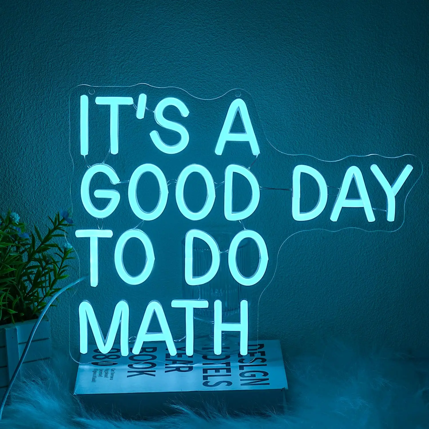

It's A Good Day To Do Math LED Neon Sign USB Powered, Back to School Classroom Kids Room bedroom Decor