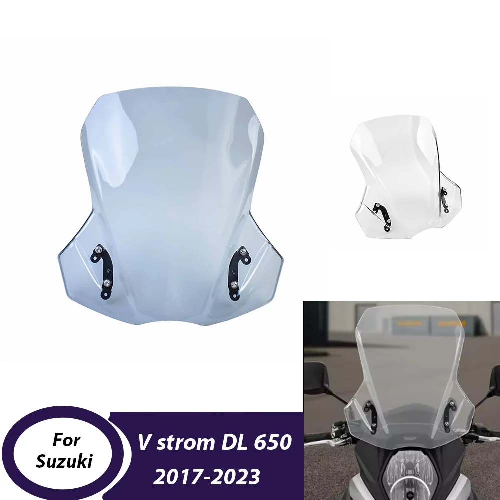

Windscreen Windshield For Suzuki DL650 V-STROM 2017-202 Protector Air Deflectors Wind Shield Screen Motorcycle Accessories