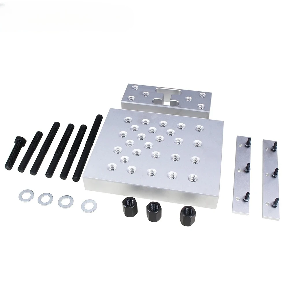 Universal Drill Press Support Block Plate Tool Set Kit 30 Ton – Bearing and Bushing Repair Removal Installation