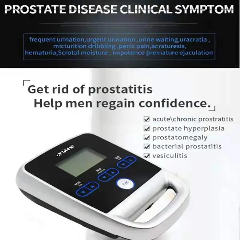 Urological apparatus for treatment of prostatitis, prostate massage