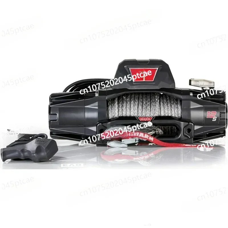 103255  12-S 12V Winch with Synthetic Rope: 3/8