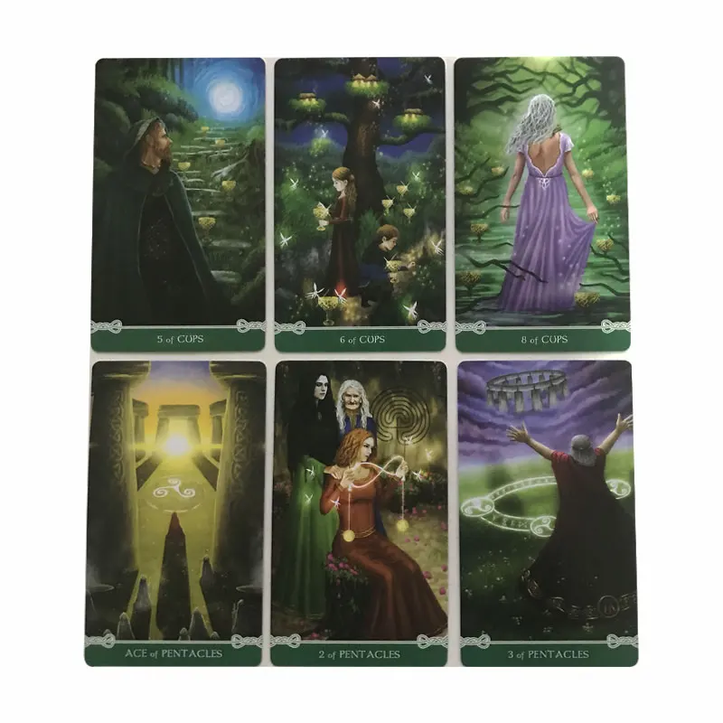 Hot sales Universal Celtic Tarot Oracle Tarot Fate Divination Prophecy Card Family Party Game Tarot 78 Card Deck PDF Guide