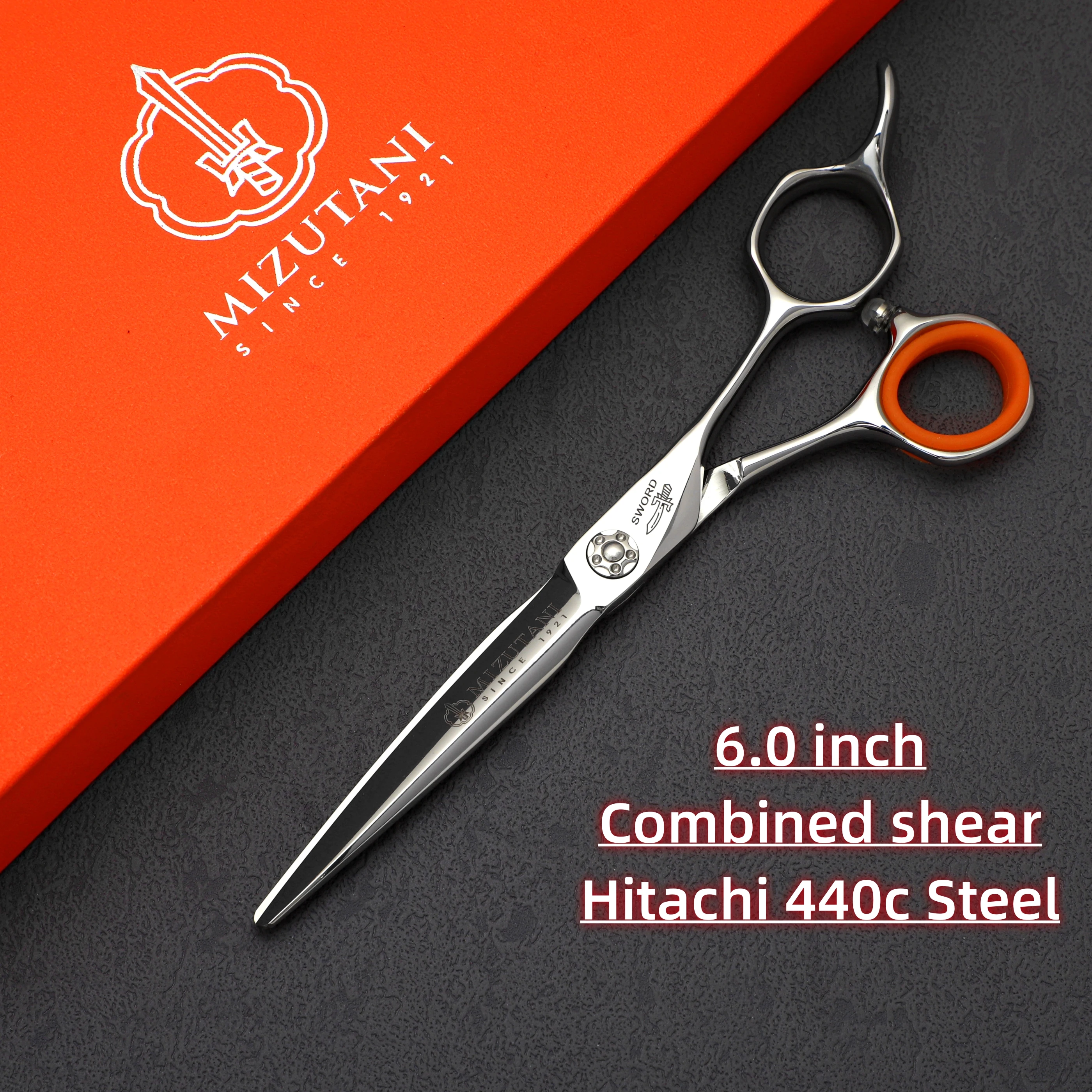 MIZUTANI-Professional Barber Scissors, Japan 440C and vg10 Steel Hair Sissors, Set of 6.0-6.5-7.0 Inches, Hair Cutting Machine