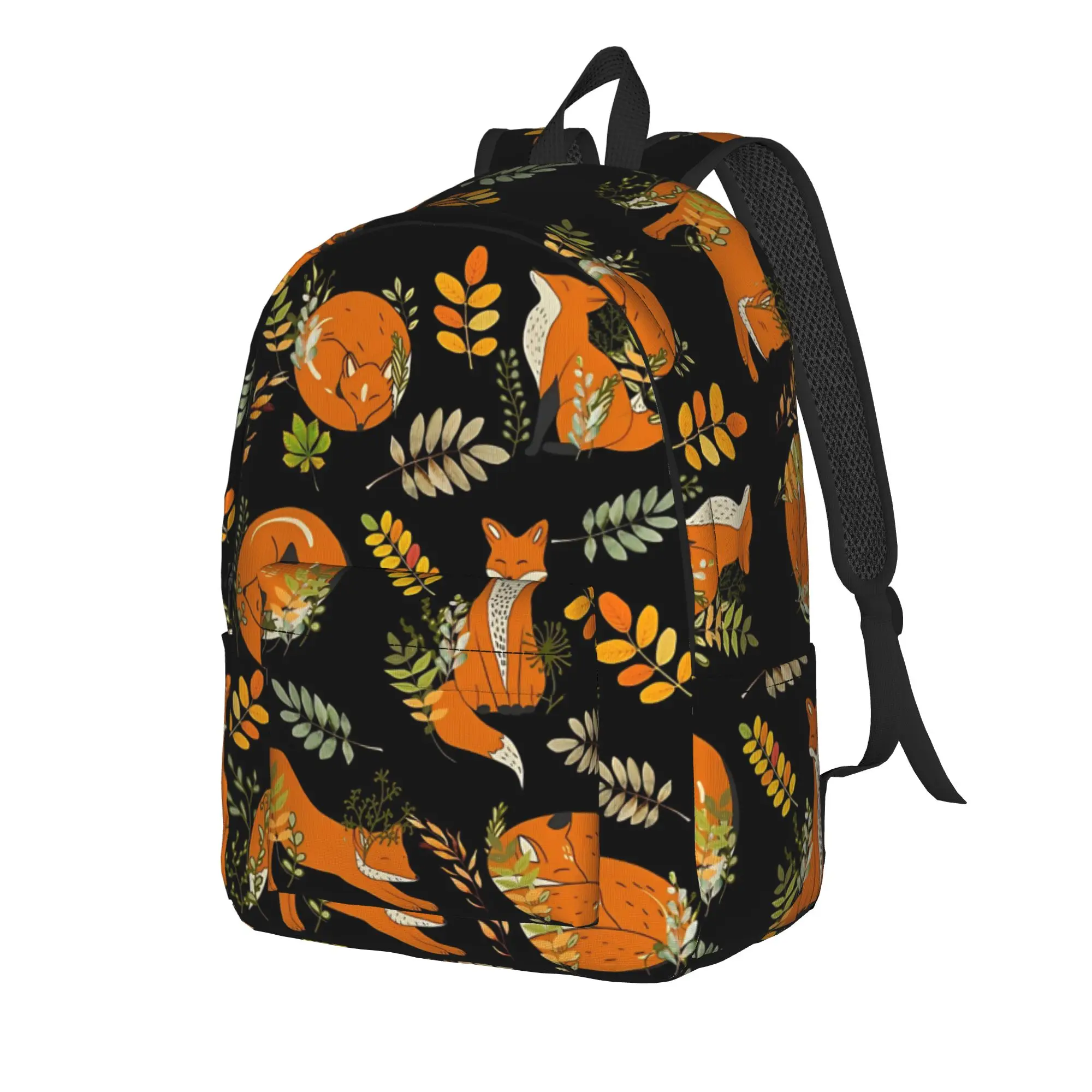 Fall Fox  Fashion Backpack Lightweight High School Hiking Travel Foxes Autumn Partten Daypack Laptop Computer Shoulder Bag