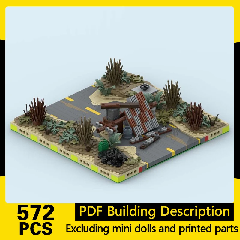 

Popular Game Model MOC Building Bricks City Road Straight Modular Technology Gifts Holiday Assemble Children Toys Suit