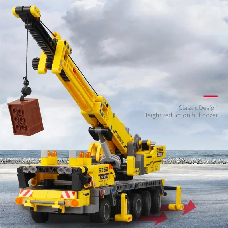 Compatible MOC Sets Technology Series Building Blocks City Mobile Construction Crane  Toys Assembling Gift