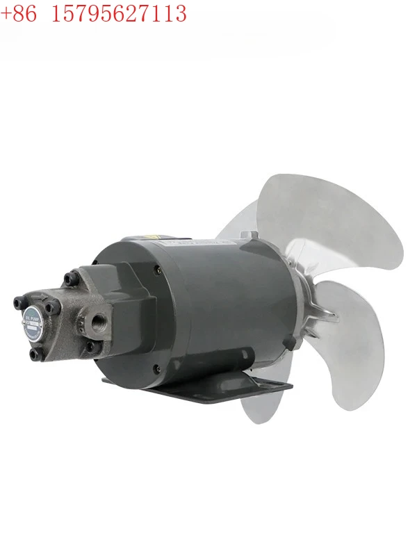 محرك مضخة الزيت WSP لمبرد الزيت مع شفرات المروحة ROP-12A-1/4HP+230 # مضخة مثلثة #1