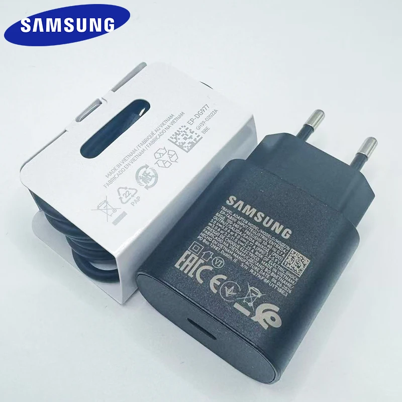 Samsung 25W PD Charger Super Fast Charge Adapter Type C Cable For Galaxy S26 S25 S24 S23 S22 Ultra Z Flip Fold 8 7 6 5 4 A55 A57