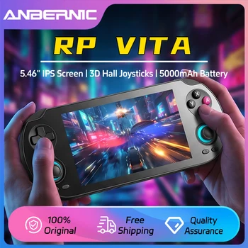 Konsola przenośna Anbernic RG VITA / RG VITA Pro, procesor RK3576 64-bit, Android 14, ekran dotykowy IPS, bateria 5000mAh, odtwarzacz gier wideo.