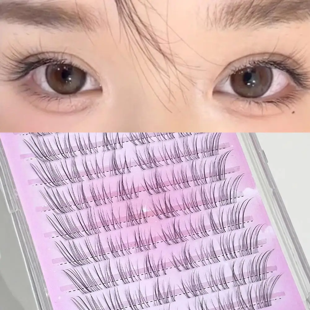 Ultrafijne Zachte Vos-stijl Valse Wimpers Lash Clusters Wimpers Natuurlijke Extensions Individuele Wimper Anime Look DIY D9W4