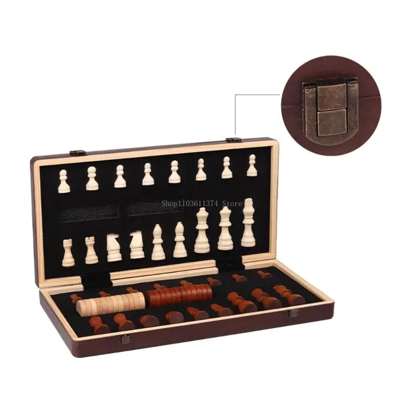 Chinese Chesses Children Chesses With Chessboard Portable Chesses Pieces Foldable Puzzle Game With Box
