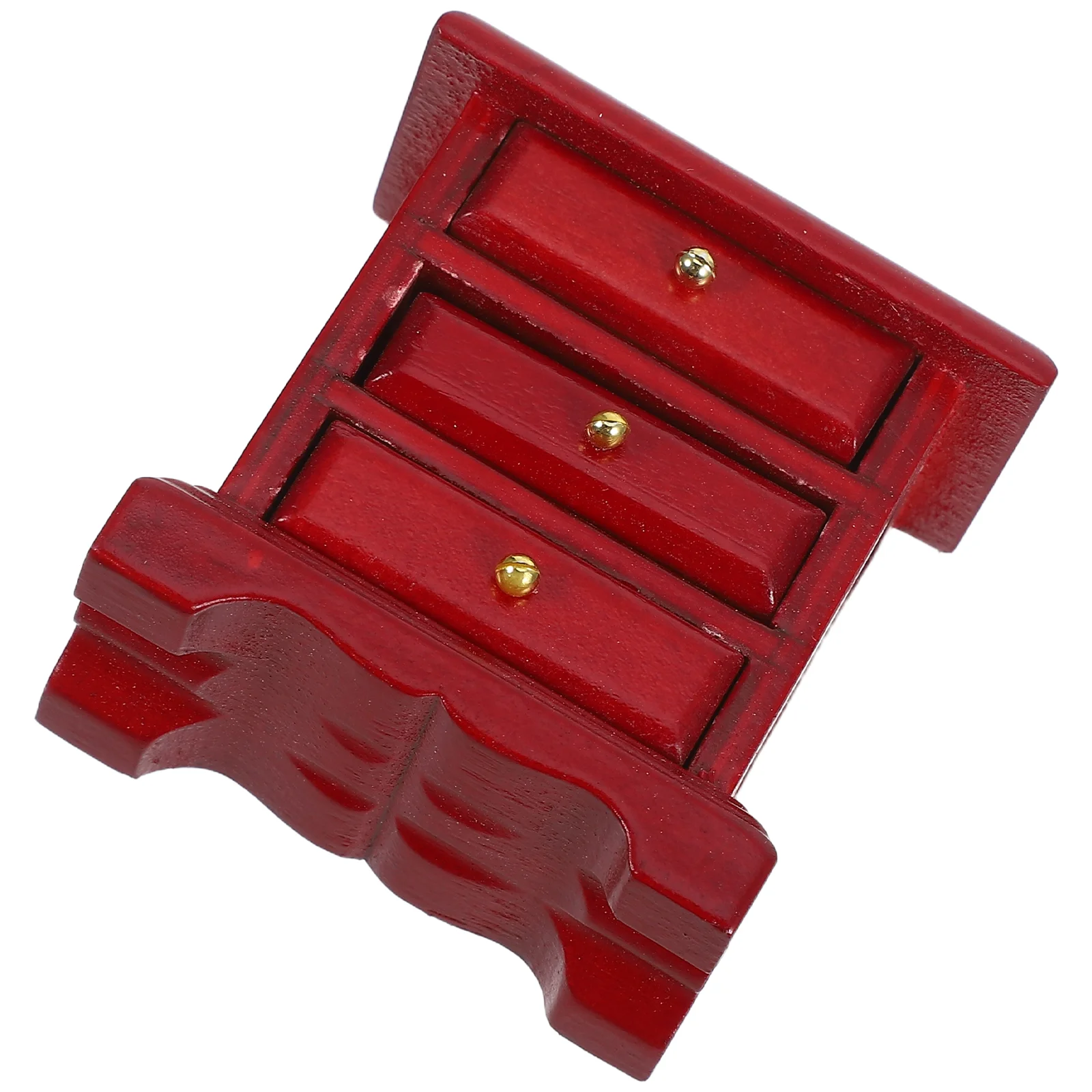 Dollhouse Chest of Drawers Bedside Table Mini Furniture Toy Micro Cabinet Model