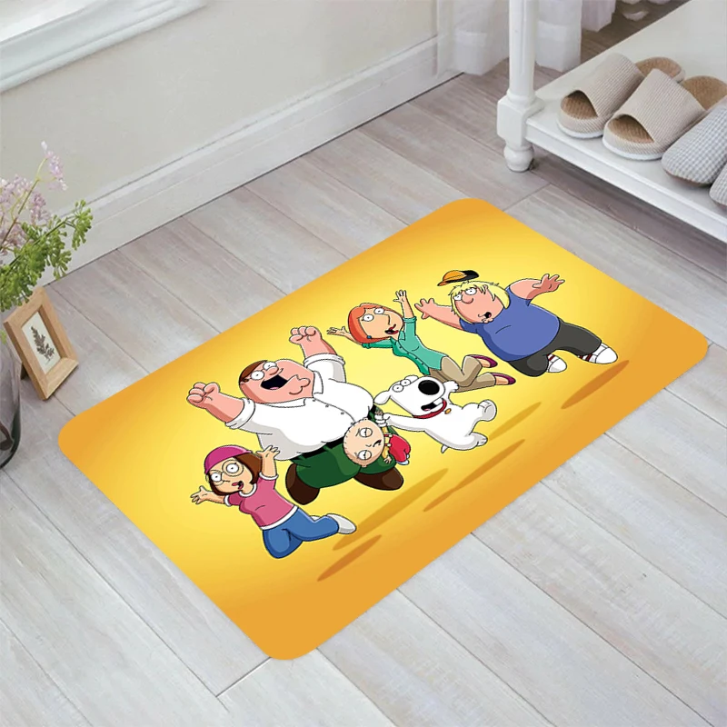 Cartoon F-Family Funny G-Guys Floor Mat Aesthetic Room Decoration Rugs Home Carpet Entrance of House Balcony Kitchen Rug Carpets