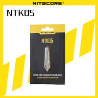 NITECORE NTK05 Keychain Knife UltraTiny Titanium Lightweight Multiple Purpose Folding Knife portable Tools Mini Tactical Knife