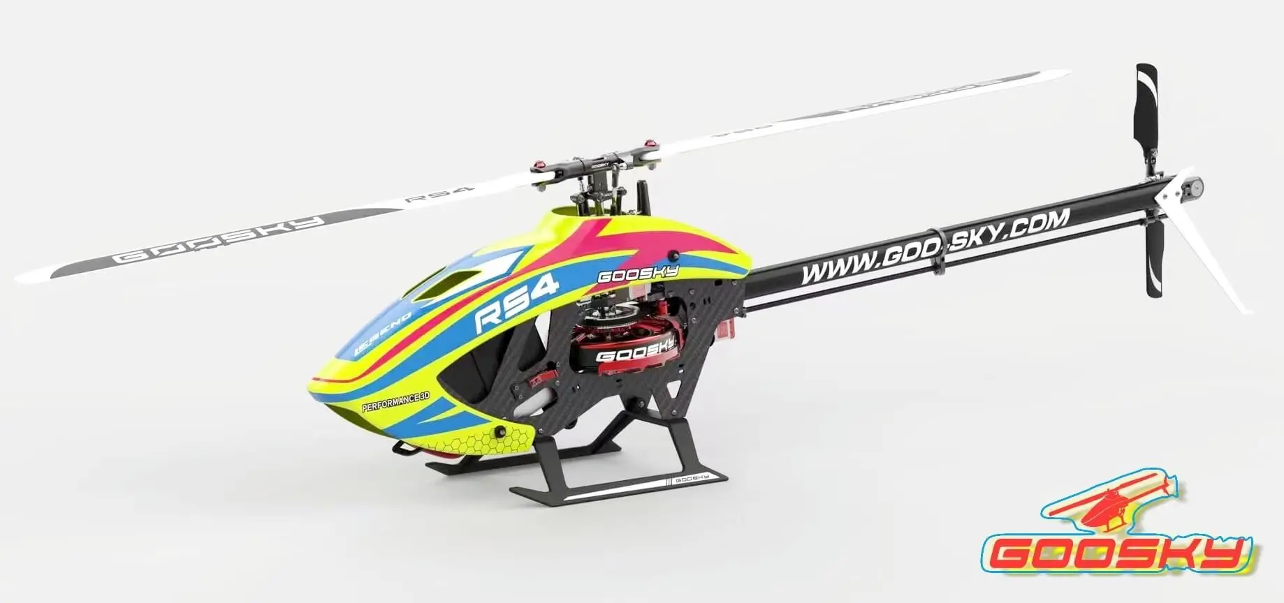 In Stock GooSky RS4 VENOM Legend 6CH 3D Direct Drive Brushless Motor 380 Class Flybarless RC Helicopter Kit Version