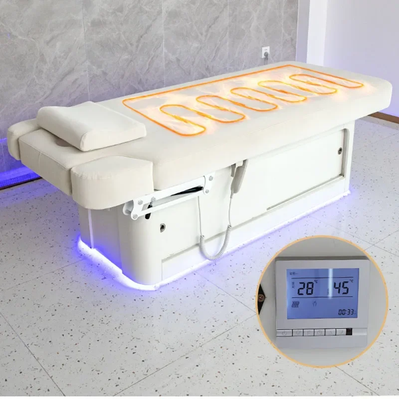 Cama eléctrica de belleza con temperatura constante, cama de Masaje para Spa, muebles de salón, GY50MB