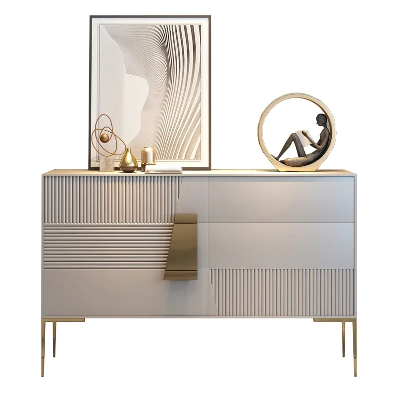 

2025 Long - Lasting American Light Luxury Wind Bucket Cabinet Modern Simple Living Room Paint Solid Wood Storage Drawer Cabinet