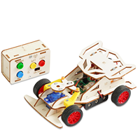 DIY Remote Steering Rear Drive Car Model Science Toys for Kids Physics Experimental Tool Kit Children Educational Toys
