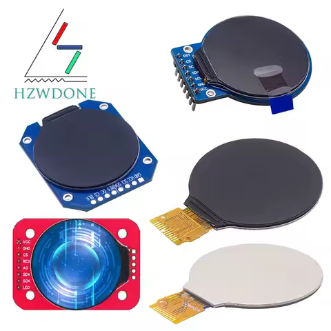 TFT Display 1.28 Inch TFT LCD Display Module Round RGB 240*240 GC9A01 Driver 4 Wire SPI Interface 240x240 PCB For Arduino