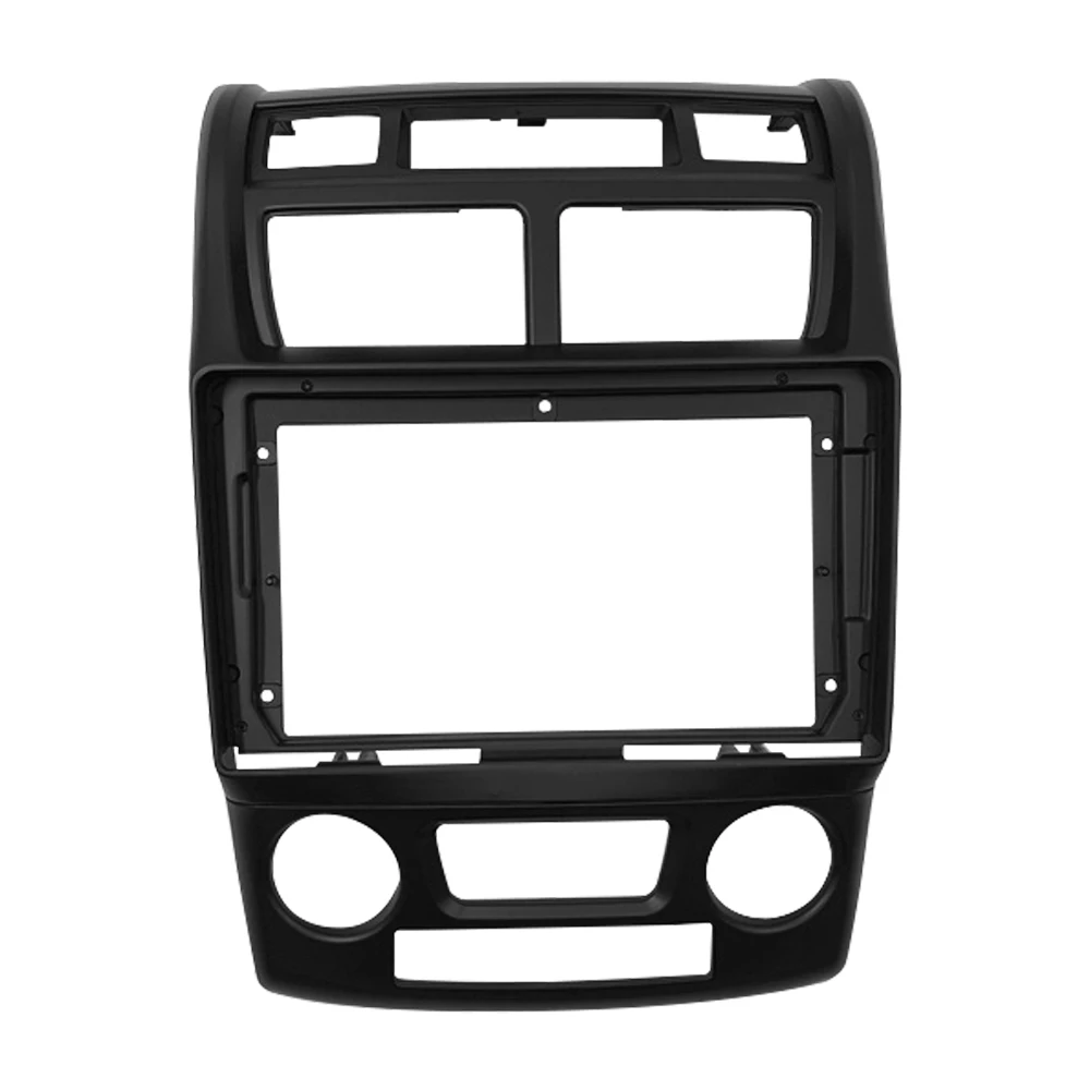 2 Din AT+MT Car Radio Fascia Frame Panel Bezel GPS 9 INCH Dash Kit for KIA SPORTAGE 2005-2009 with Harness Wired Cable