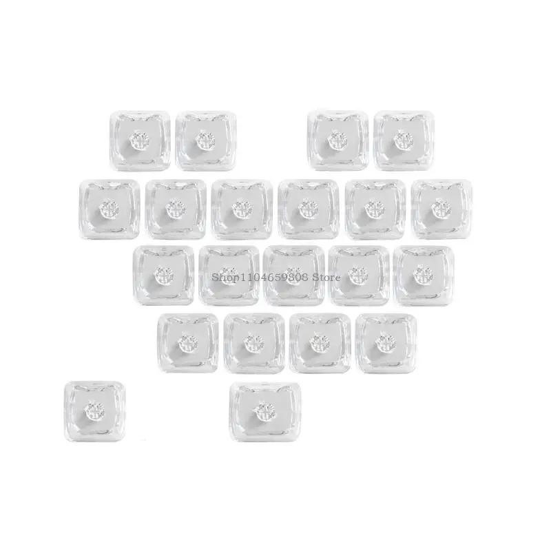 أغطية مفاتيح بتصميم كرتوني مع قلوب ملونة شفافة رقيقة، وملمس مريح يعزز غطاء المفاتيح في الكتابة