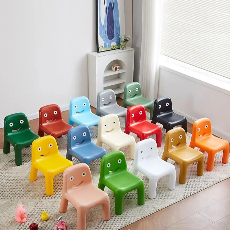 

Living Room Ins Smiley Chair Backrest Chair Writing stools Study Stool Pupils Plastic Environmentally Friendly PE Plastics Chair